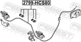 Febest 2799-HCS80 Cable Assembly Hood Lock Control