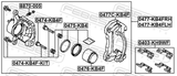 Febest 0474-KB4F Front Caliper Slide Pin