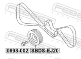 Febest SBDS-EJ20 Crankshaft Pulley EJ20