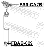 Febest FSS-CA2R Rear Shock Absorber Mounting