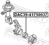 Febest DAC39-41750037 Front Wheel Bearing 39/41X75X37X37