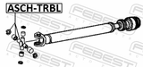 Febest ASCH-TRBL Cross Shaft Joint, Drive Shaft 27X55.5/82