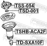 Febest TSS-054 Front Shock Absorber Mounting