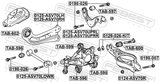 Febest TAB-596 Rear Transverse Rod Bushing
