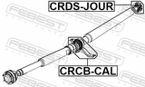 Febest CRDS-JOUR Drive Shaft Coupling