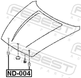 Febest ND-004 Bumper Hood