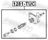 Febest 1281-TUC Clutch Master Cylinder