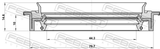 Febest 95JDS-46701015C Drive Shaft Oil Seal 44.3X70.7X10X14.6