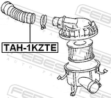 Febest TAH-1KZTE Air Cleaner Hose