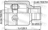 Febest 2311-TATRH Inner CV Joint Right 34X56X40