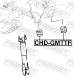 Febest CHD-GMTTF Front Shock Absorber Jounce Bumper