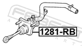 Febest 1281-RB Clutch Master Cylinder
