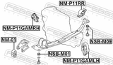 Febest NM-P11GAMRH Right Engine Mount Mt