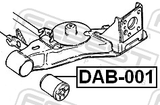 Febest DAB-001 Rear Crossmember Bushing