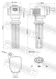 Febest 21640-005 Ignition Coil