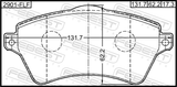 Febest 2901-FLF Pad Kit, Disc Brake, Front - Kit (Including Bolts)