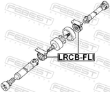 Febest LRCB-FLI Drive Shaft Bearing
