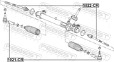 Febest 1021-CR Steering Tie Rod End