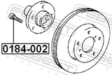Febest 0184-002 Wheel Stud