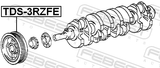 Febest TDS-3RZFE Crankshaft Pulley 3RZFE