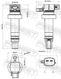 Febest 12640-001 Ignition Coil