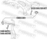 Febest 1950-007FR Link, Height Control Sensor
