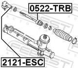 Febest 0522-TRB Steering Tie Rod