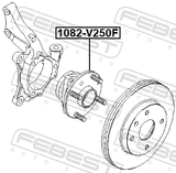 Febest 1082-V250F Front Wheel Hub