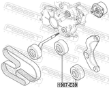Febest 1987-E39 Tension Pulley