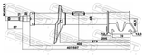 Febest 24661262F Front Shock Absorber