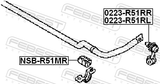 Febest 0223-R51RL Rear Left Stabilizer Link / Sway Bar Link