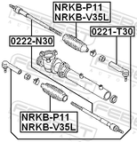 Febest 0222-N30 Steering Tie Rod