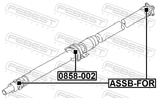 Febest ASSB-FOR Cross Shaft Joint, Drive Shaft 22X32.5/58