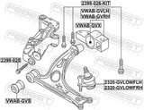 Febest VWAB-GVS Front Bushing, Front Control Arm