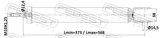 Febest 12650756R Rear Shock Absorber