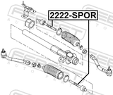 Febest 2222-SPOR Steering Tie Rod