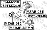 Febest 0524-MZ2RH Right Front Arm