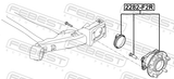 Febest 1282-F2R Rear Wheel Hub