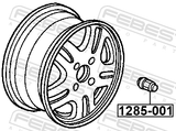Febest 1285-001 Wheel Nut M12X1.5 L31.6