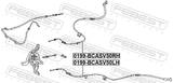 Febest 0199-BCASV50RH Parking Brake Cable, Right