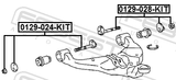 Febest 0129-028-KIT Repair Kit, Camber Adjusting Eccentric Bolt
