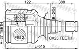Febest 0111-ACA20RH Inner CV Joint Right 27X34X23