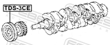 Febest TDS-3CE Crankshaft Pulley 2C/3CE