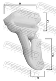 Febest 88570-100 Retainer Clip
