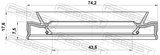 Febest 95HFW-45740818L Drive Shaft Oil Seal 43.5X74.2X7.5X17.6