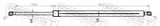 Febest 27117-005 Trunk Gas Strut (With End Damping) L564/620N