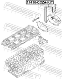 Febest 17410-CCZA-KIT O-Ring Solenoid Valve
