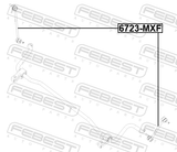 Febest 6723-MXF Front Stabilizer Link / Sway Bar Link