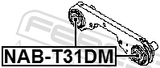 Febest NAB-T31DM Differential Mount Bushing