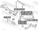 Febest 2229-001-KIT Repair Kit, Camber Adjusting Eccentric Bolt